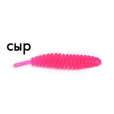 Мягкая приманка Trout Zone Ribber Pupa 1,8" Сыр малиновый