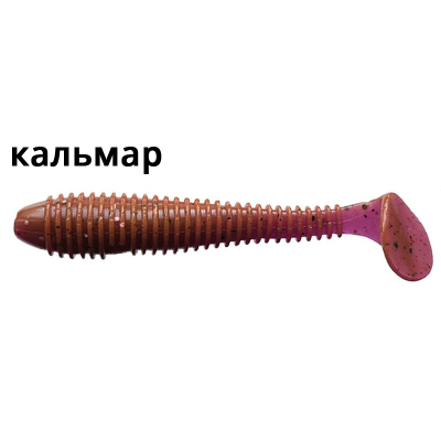 Силиконовая приманка Crazy Fish Vibro Fat 5.8" 74-145-12-6 кальмар цв. ultraviolet (ультрафиолет)