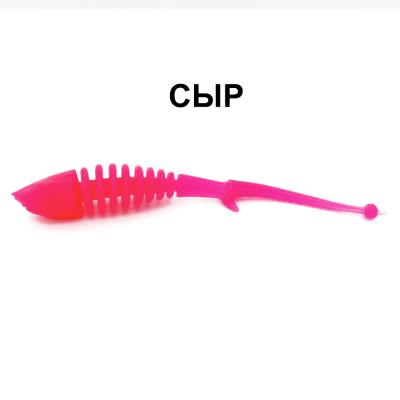 Силиконовые приманки Chuper Shark Tail 90мм Розовый сыр