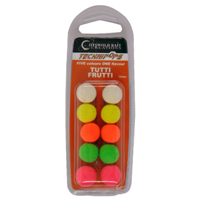Бойлы плавающие Cotswold Baits Technipops Tutti Frutti 14mm 10шт BP0001 (фруктовая смесь)