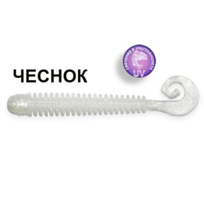 Силиконовая приманка Crazy Fish Active Slug 2-7.1-5-5 чеснок цв. pearl