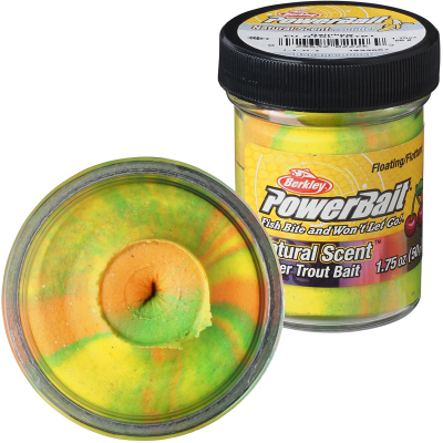 Паста форелевая фруктовая банан желто зелено оранжевая Berkley EU BANANA RAINBOW (1633557)