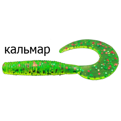 Твистер Merega Spinny Tail 25мм 0.2гр. цвет Z091, кальмар (уп.10 шт)