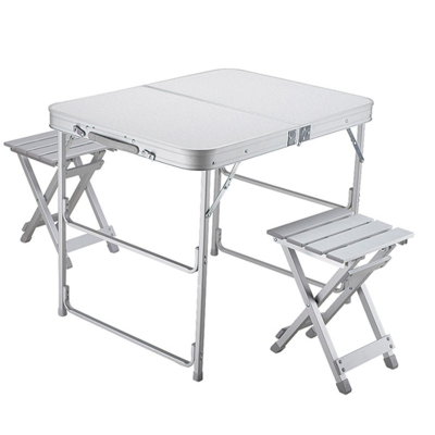 Стол склад. Norfin Boren NF Alu 80x60 +2 стула набор (NF-20309)