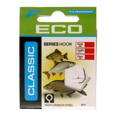 Готовый поводок Flagman Classic Hooks To Nylon 1 №14 10шт