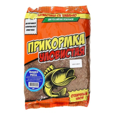 Прикормка Allvega "УЛОВИСТАЯ" 0,8кг ФИДЕР РЕКА ЛЕЩ, ПЛОТВА (БИСКВИТ)