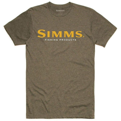 Футболка Simms Logo T-Shirt, Olive Heather, M