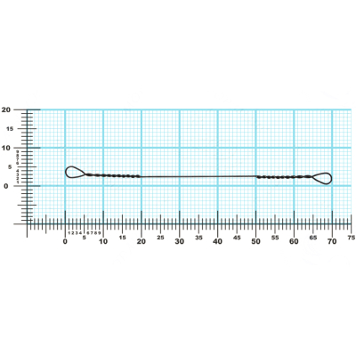 Соединительное титановое звено Vido Craft «СКРУТКА» 70 мм, толщ. 0,45 мм, 18 кг, 3 шт/уп VD-TIS-045-70(3)