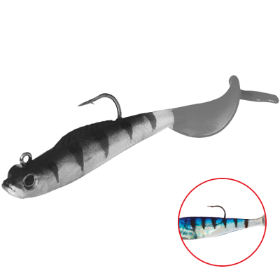 Силиконовая приманка оснащенная Mikado Crystal Fish WXH-55-10см цв. 41 (1уп.-2шт.)