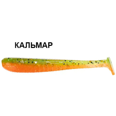 Силиконовая приманка Crazy Fish Nano Minnow 2.2" 22-55-5d-6 кальмар цв. orange-chart (оранж-шартрес)