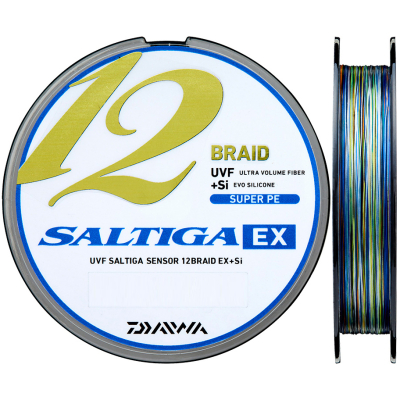 Плетеный шнур Daiwa UVF Saltiga Sensor 12braid EX＋Si [10m X 5colors] 400m #3,0 55 LB