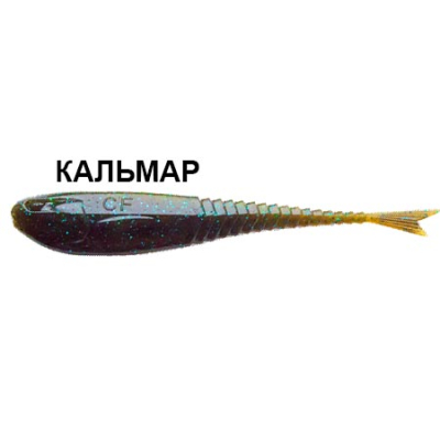 Силиконовая приманка Crazy Fish Glider 5" 37-120-42-6 кальмар цв. green pumpkin bl. (зеленая тыква син.)