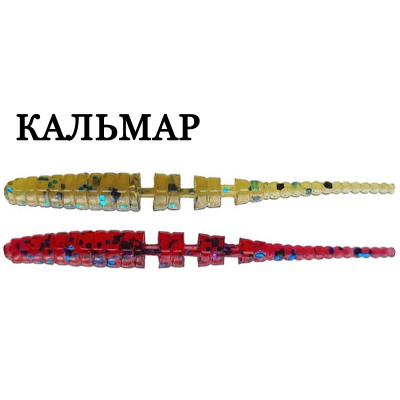 Силиконовая приманка Crazy Fish Polaris 1.2" 61-30-42/73-6 кальмар цв. green pumpkin bl. (зеленая тыква син.) / blue ruby (синий рубин)