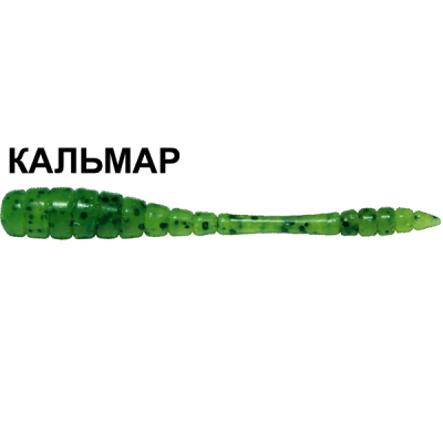 Силиконовая приманка Crazy Fish Tipsy 9-5-23-6 кальмар цв. cucumber (огурец)