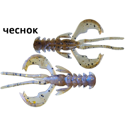 Силиконовые приманки Crazy Fish Nimble 1.2" 76-30-3d-5 чеснок цв. swamp pearl (болотная жемчужина)