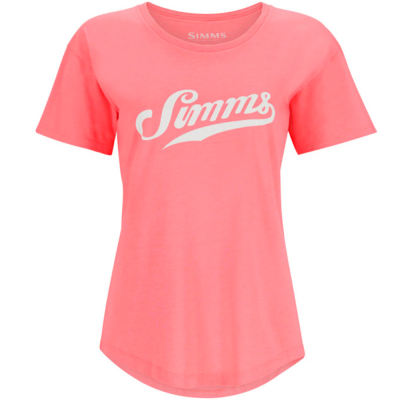 Футболка Simms Women's Script T-Shirt, Coral, S