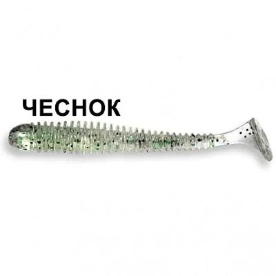 Силиконовая приманка Crazy Fish Vibro Worm 2" 3-50-7-5 чеснок цв. ghost (призрак)