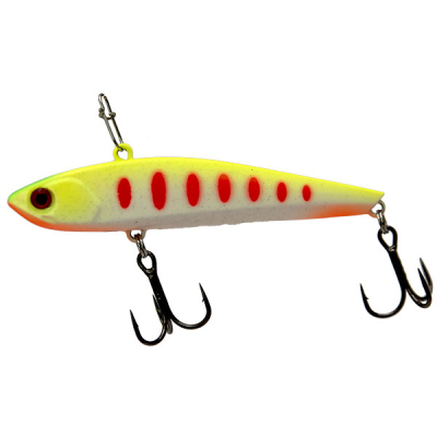 Воблер вертикальный EcoPro Vib Sharkey 75мм 15гр цв. 033 Night Canary