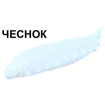 Мягкая приманка Boroda Baits Ayra цв. Белый, аттр. Чеснок, 8 шт./уп.