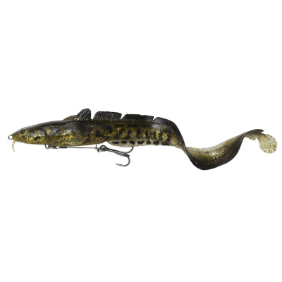 Мягкая приманка Savage Gear 3D Burbot 250 Slow Sink цв. Gold Burbot UV 63849