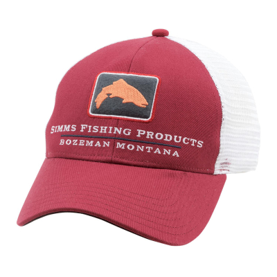 Кепка Simms Trout Icon Trucker, Rusty Red