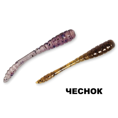 Силиконовая приманка Crazy Fish Tipsy 1.2" 69-30-26/27-5 чеснок цв. swamp (болото)/ цв. peony (пион)