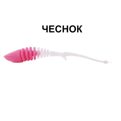 Силиконовые приманки Chuper Shark Tail 90мм Барби/Фио.Перламутр Чеснок