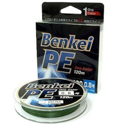 Шнур Benkei PE, 130м, зеленый #1,5, 0,198мм, 13,5кг