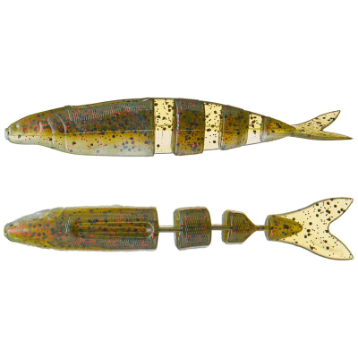 Эластичная приманка Lake Fork Live Magic Shad 5.5" цв. WmlnRd/P