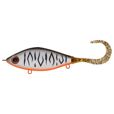 Джеркбейт Strike Pro Guppie Downsize Sinking, 90 мм, 35,7 гр. цвет: A243ES Grey Shadow Mat Tiger (EG-208B#A243ES) (9931598)