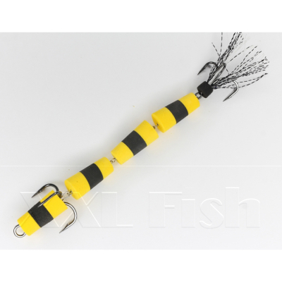 Приманка Мандула "Флажок" XXL Fish Модель №140 цв. ЖелтоЧерноЖелтый