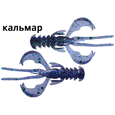 Силиконовые приманки Crazy Fish Nimble 1.2" 76-30-50d-6 кальмар цв. northern lights
