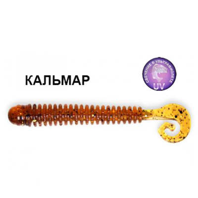 Силиконовая приманка Crazy Fish Active Slug 3" 30-70-32-6 кальмар цв. dark beer (темное пиво)