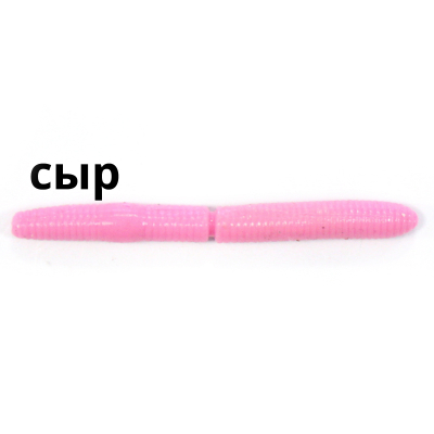 Силиконовая приманка Trout Zone Wake Worm FAT 2,6" цвет сиреневый