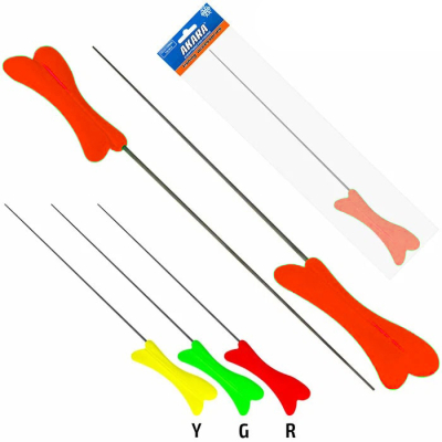 Удочка зимняя Akara Кость 1 с тюльпаном красная ML (хлыст Hi Carbon 1 составной) 38 см