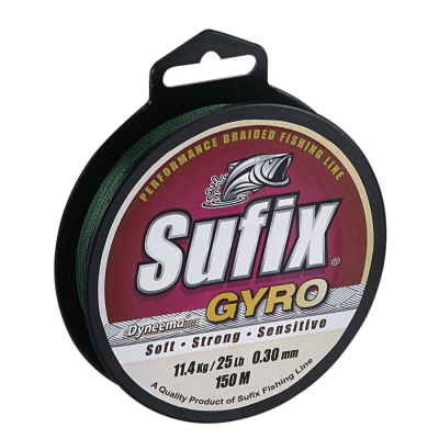 Леска плетеная Sufix GYRO Braid зеленая 135м 0.14мм 8кг