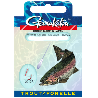 Крючок Gamakatsu BKD-2210R Trout 120cm №04 d0.25