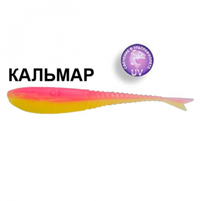 Силиконовая приманка Crazy Fish Glider 3.5" 36-90-13d-6-F кальмар цв. peach (персик)