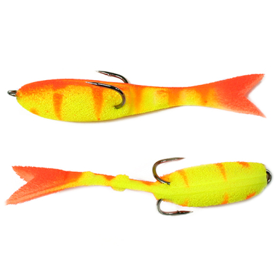 Мормыш Рыбка перфорированная 7 см, цв. 06 желто-оранжевая PFPN7-06 5 шт