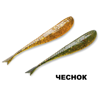Силиконовая приманка Crazy Fish Glider 1.2" 70-30-1/9-5 чеснок цв. olive (оливка)/ цв. caramel (карамель)