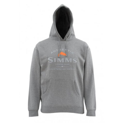 Толстовка Simms Badge of Authenticity Hoody Gunmetal Heather размер L