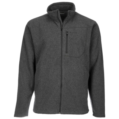 Пуловер Simms Rivershed Full Zip '20, Carbon, XL