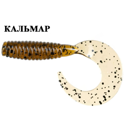 Силиконовая приманка Crazy Fish Angry Spin 1.4" 78-35-26-6 кальмар цв. swamp (болото)