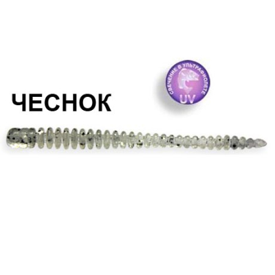 Силиконовая приманка Crazy Fish Cruel Leech 8-5.5-7-5 чеснок цв. ghost (призрак)