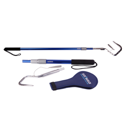 Багор Blue Marlin BMF 3" дюйма голова, раздвижной, длина 90 - 180 cm, алюминиевая ручка, 2-х секционный.