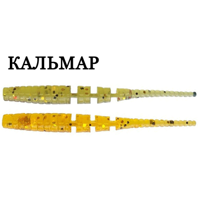 Силиконовая приманка Crazy Fish Polaris 1.2" 61-30-1/9-6 кальмар цв. olive (оливка) / caramel (карамель)