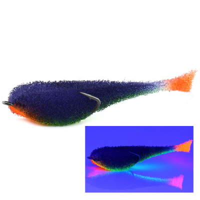 Мормыш Классическая Поролоновая рыбка с открытым двойником 8 см, цв. 36 - крючок № 4