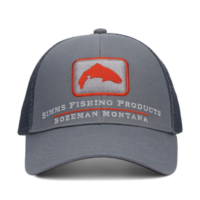 Кепка Simms Single Haul Small Fit Trucker, Gunmetal Trout