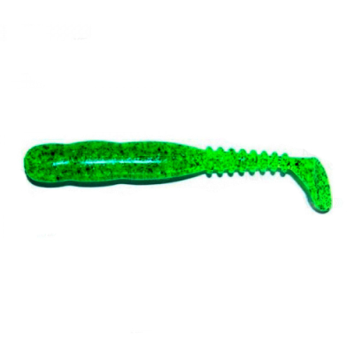 Силиконовая приманка Reins Rockvibe Shad 3" цв. 035 Green Sparkling