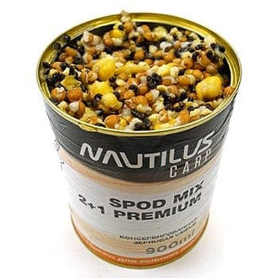 Зерновая смесь Nautilus Spod Mix  2+1 Premium 900ml (конопля, кукуруза, пшеница)*